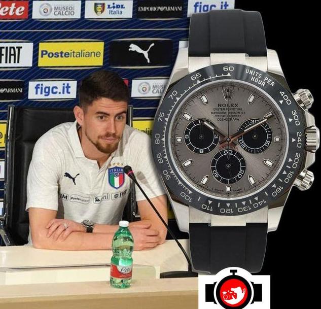 footballer Jorginho spotted wearing a Rolex 116519