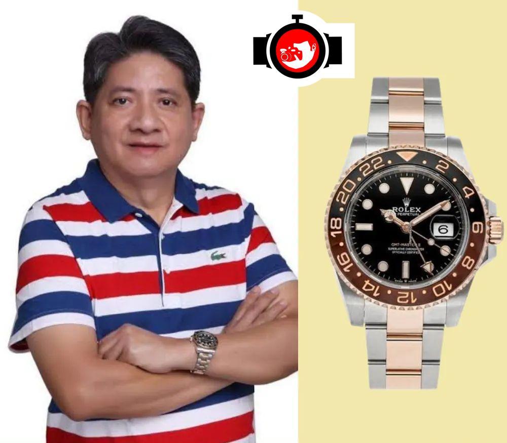 politician Lorenzo Gacilo Gadon spotted wearing a Rolex 126711CHNR