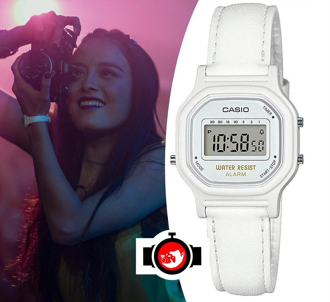 actor Chase Sui Wonders spotted wearing a Casio LA11WL-7A