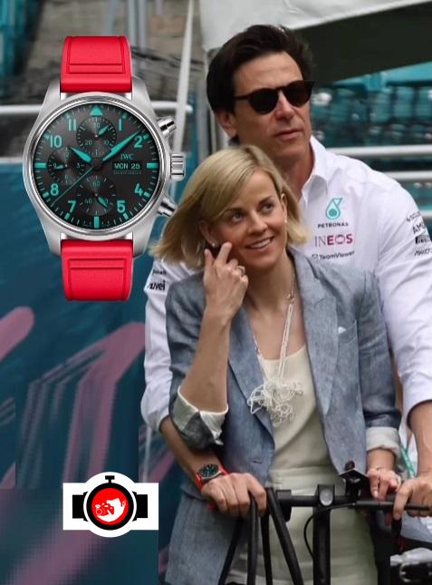 pilot Toto Wolff spotted wearing a IWC 