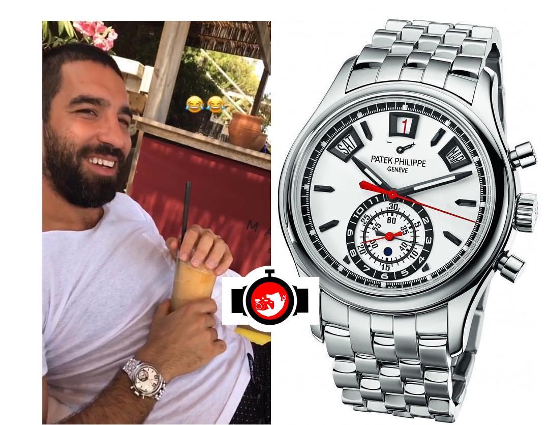 footballer Arda Turan spotted wearing a Patek Philippe 5960/1A