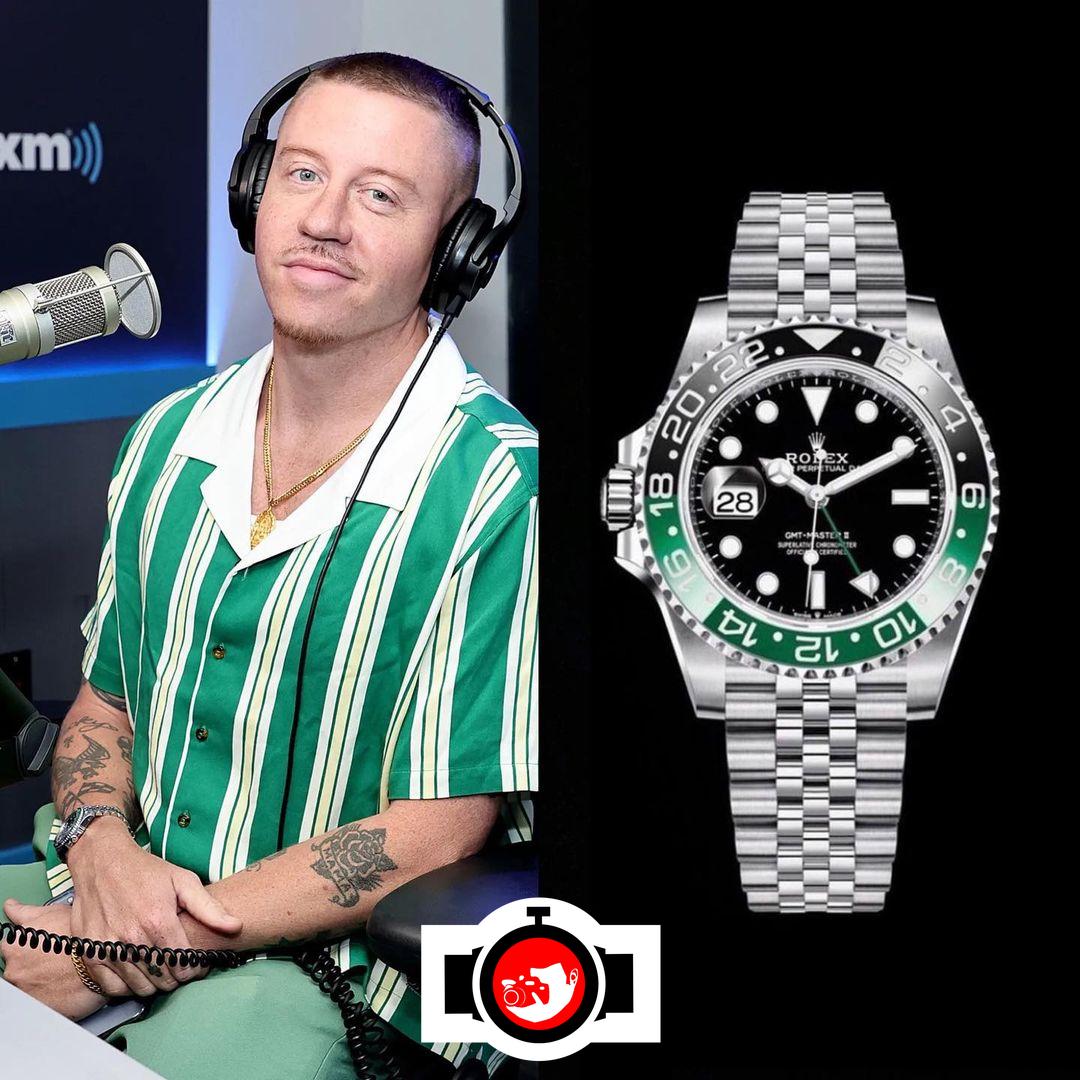singer Macklemore spotted wearing a Rolex 