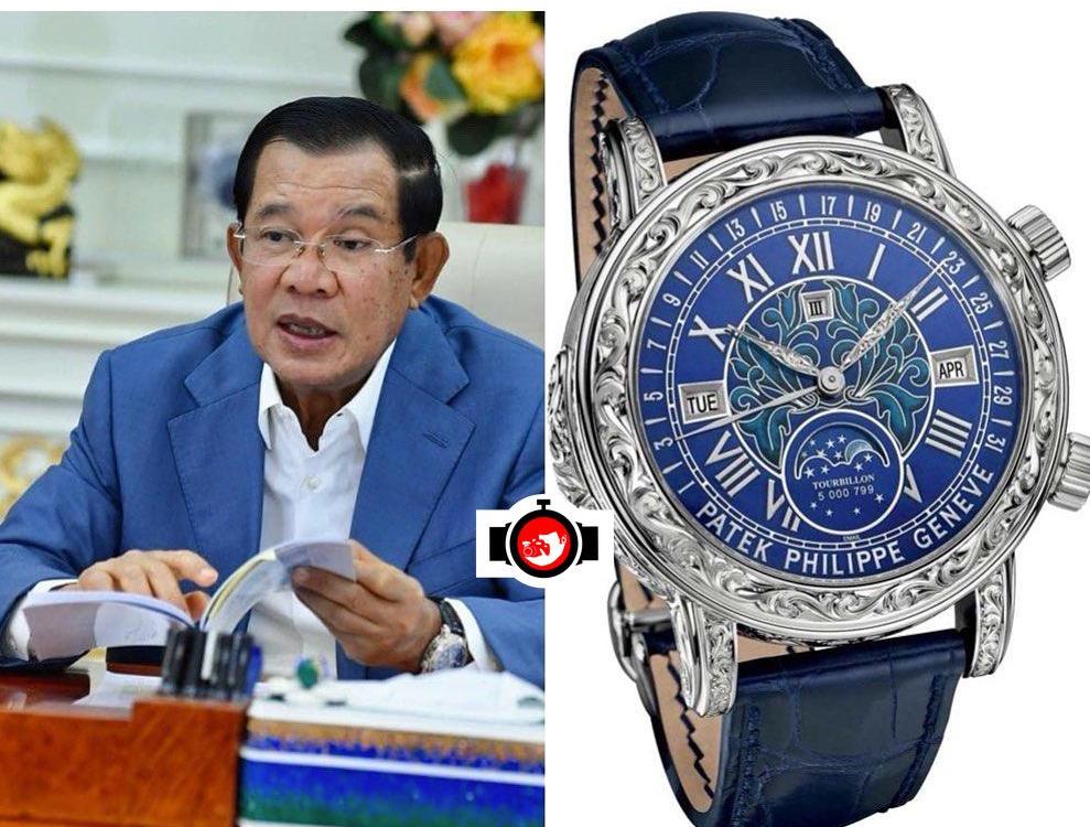 politician Hun Sen spotted wearing a Patek Philippe 6002G️