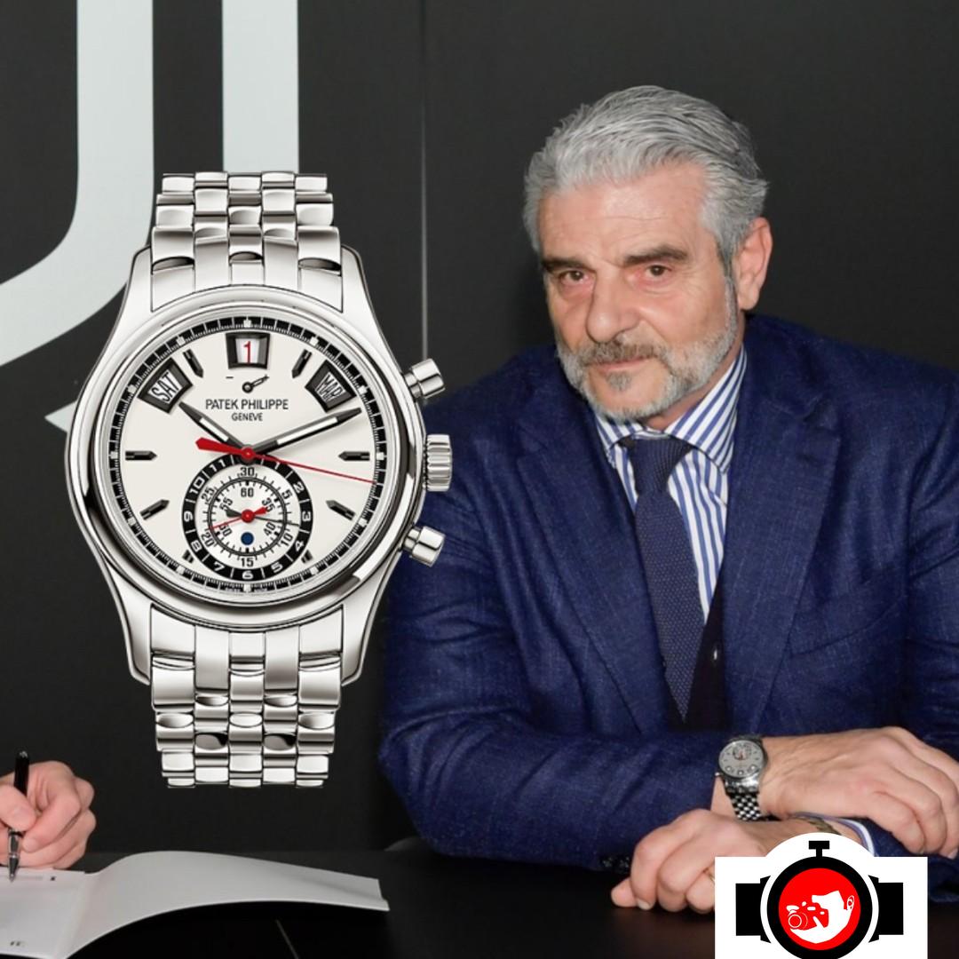 business man Maurizio Arrivabene spotted wearing a Patek Philippe 5960/1A
