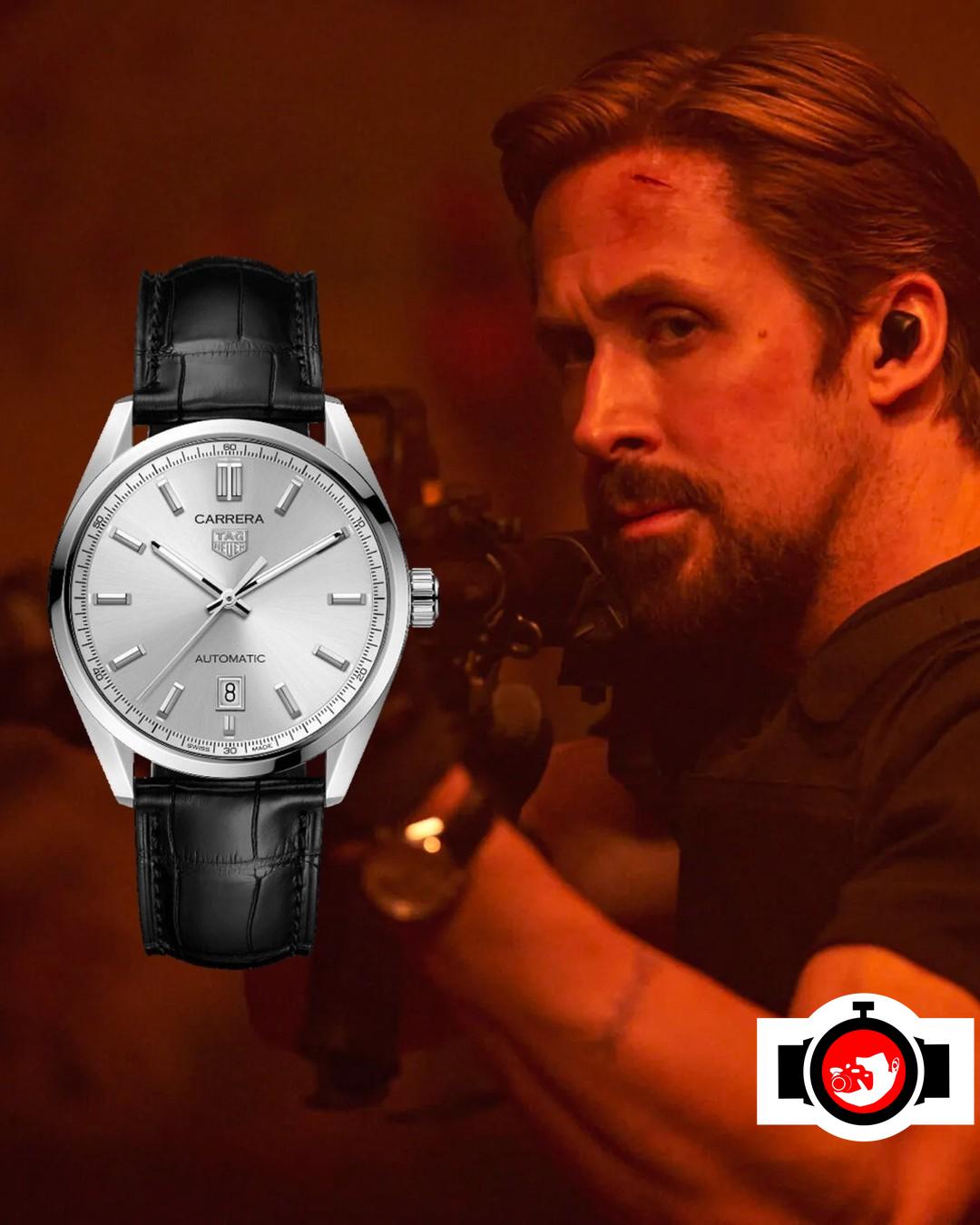 actor Ryan Gosling spotted wearing a Tag Heuer WBN2111.BA0639