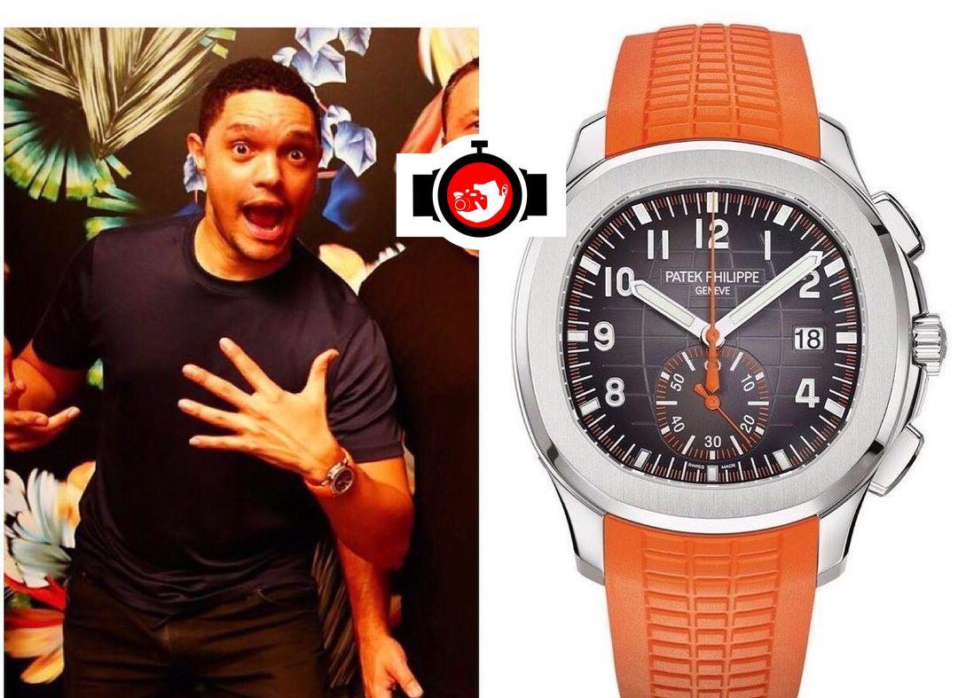 television presenter Trevor Noah spotted wearing a Patek Philippe 5968A️