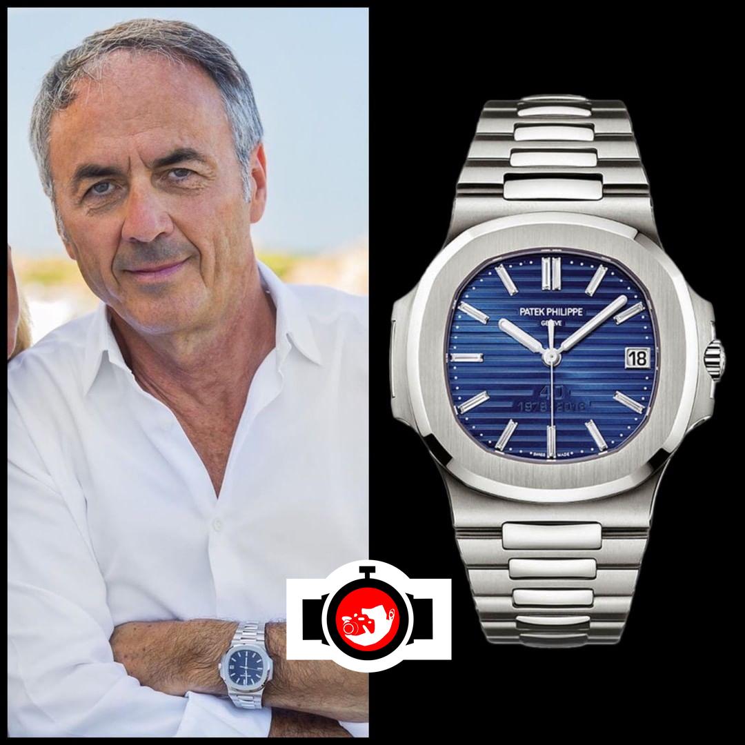 business man Nerio Alessandri spotted wearing a Patek Philippe 5711/1P