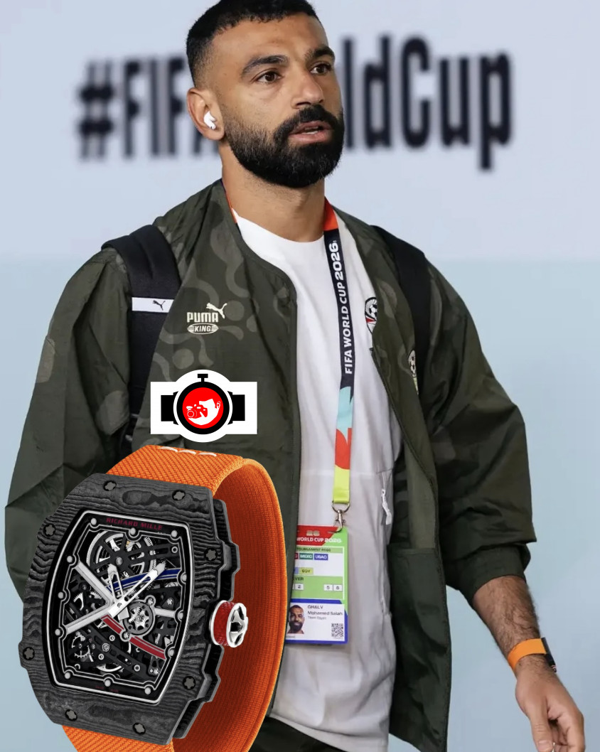 footballer Mohamed Salah spotted wearing a Richard Mille RM 67-02