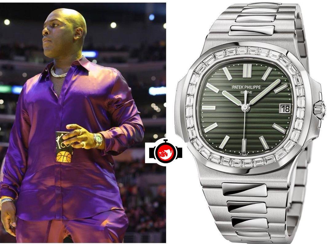 influencer Corey Gamble spotted wearing a Patek Philippe 5711/1300A