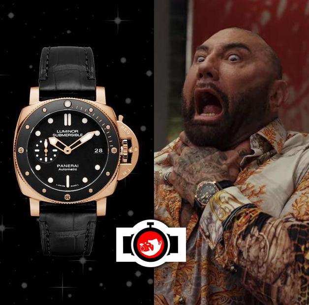 actor Dave Bautista spotted wearing a Panerai PAM00684