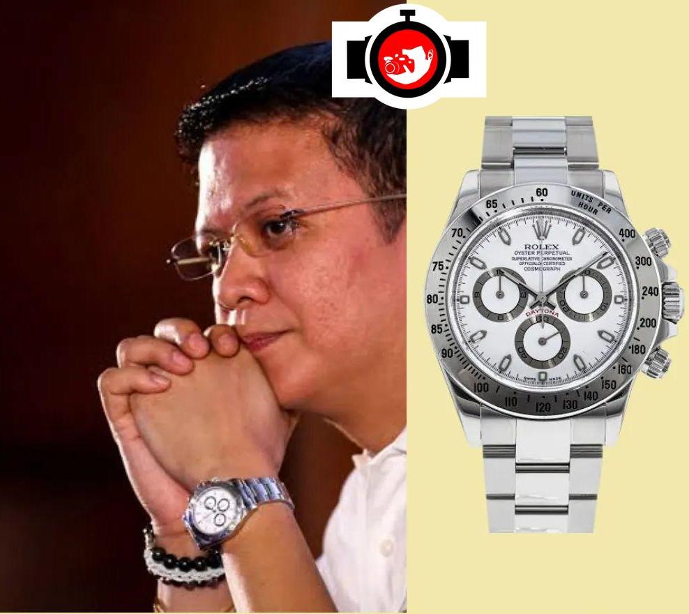 politician Francis Joseph Guevarra Escudero spotted wearing a Rolex 116520