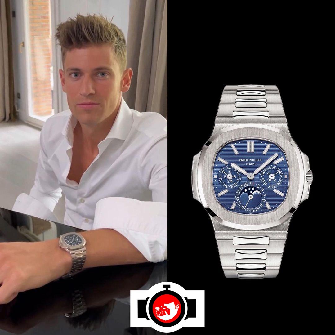 footballer Marcos Llorente spotted wearing a Patek Philippe 5740