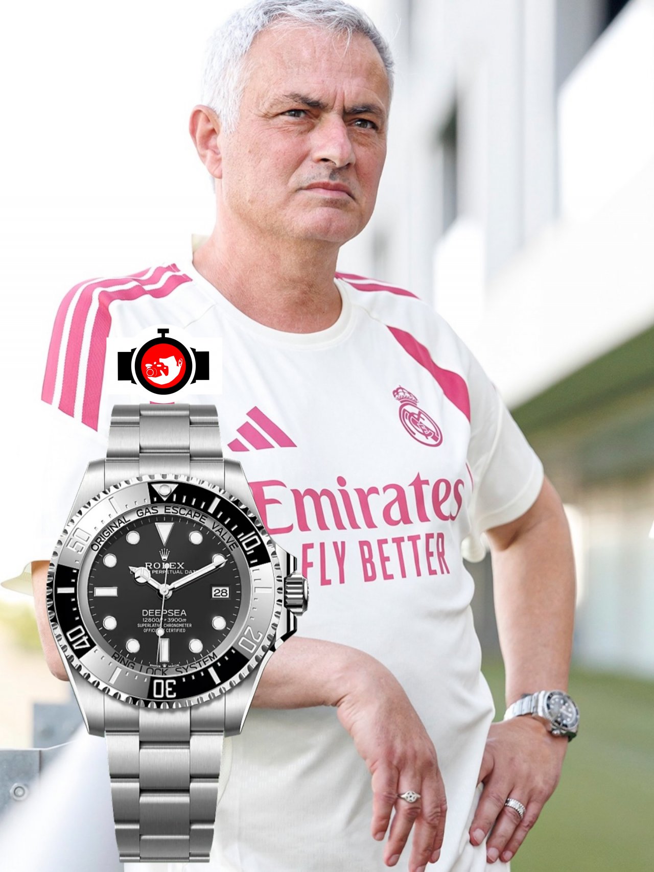 football manager José Mourinho spotted wearing a Rolex 136660