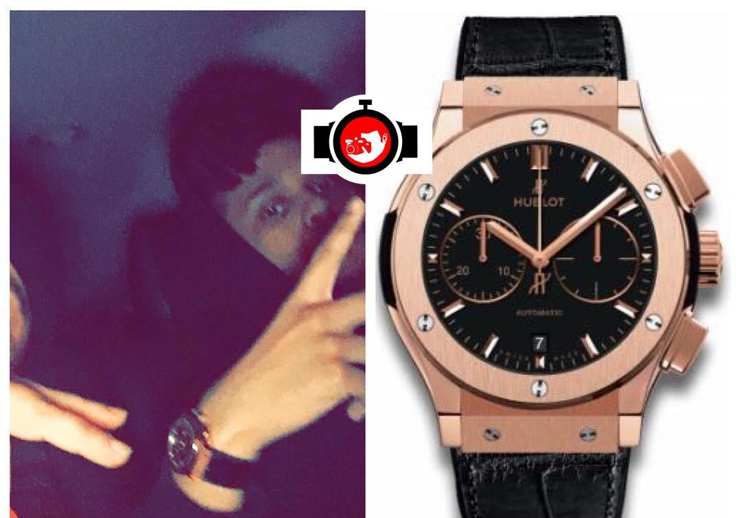 singer The Weeknd spotted wearing a Hublot 521.OX.1181.LR