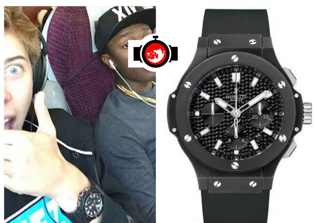 youtuber Calfreezy spotted wearing a Hublot 