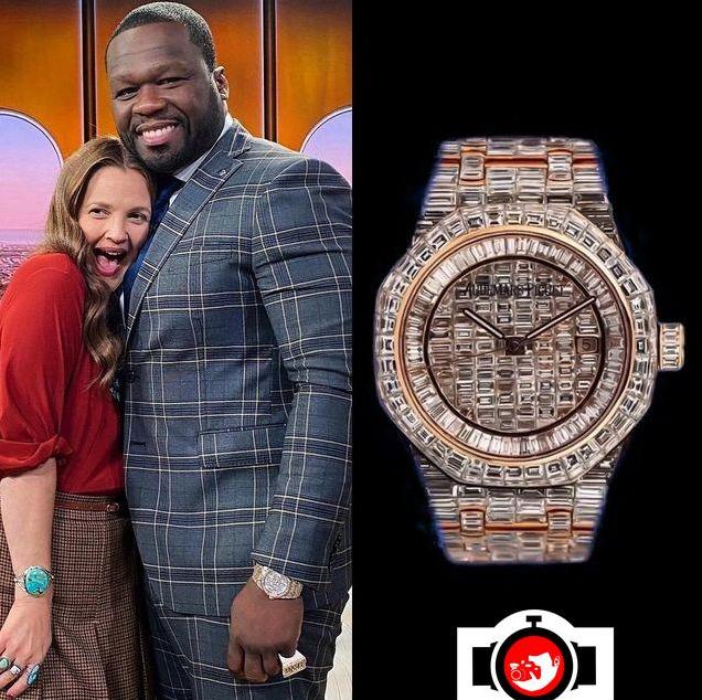 A Closer Look at 50 Cent's Lavish Watch Collection: Audemars Piguet Royal Oak in 18k Rose Gold Covered with Baguette-Cut Diamonds