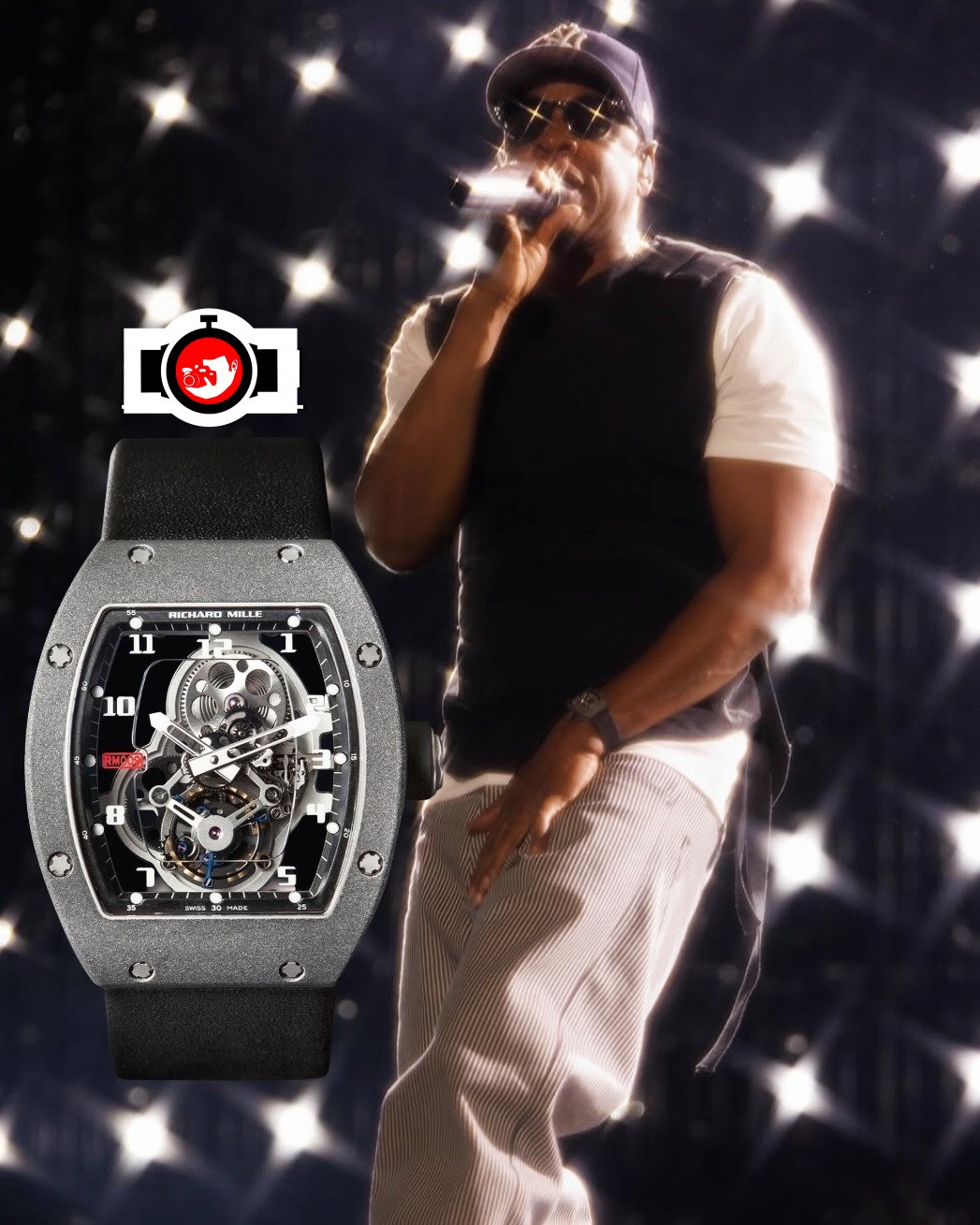 rapper Jay-Z spotted wearing a Richard Mille RM 009