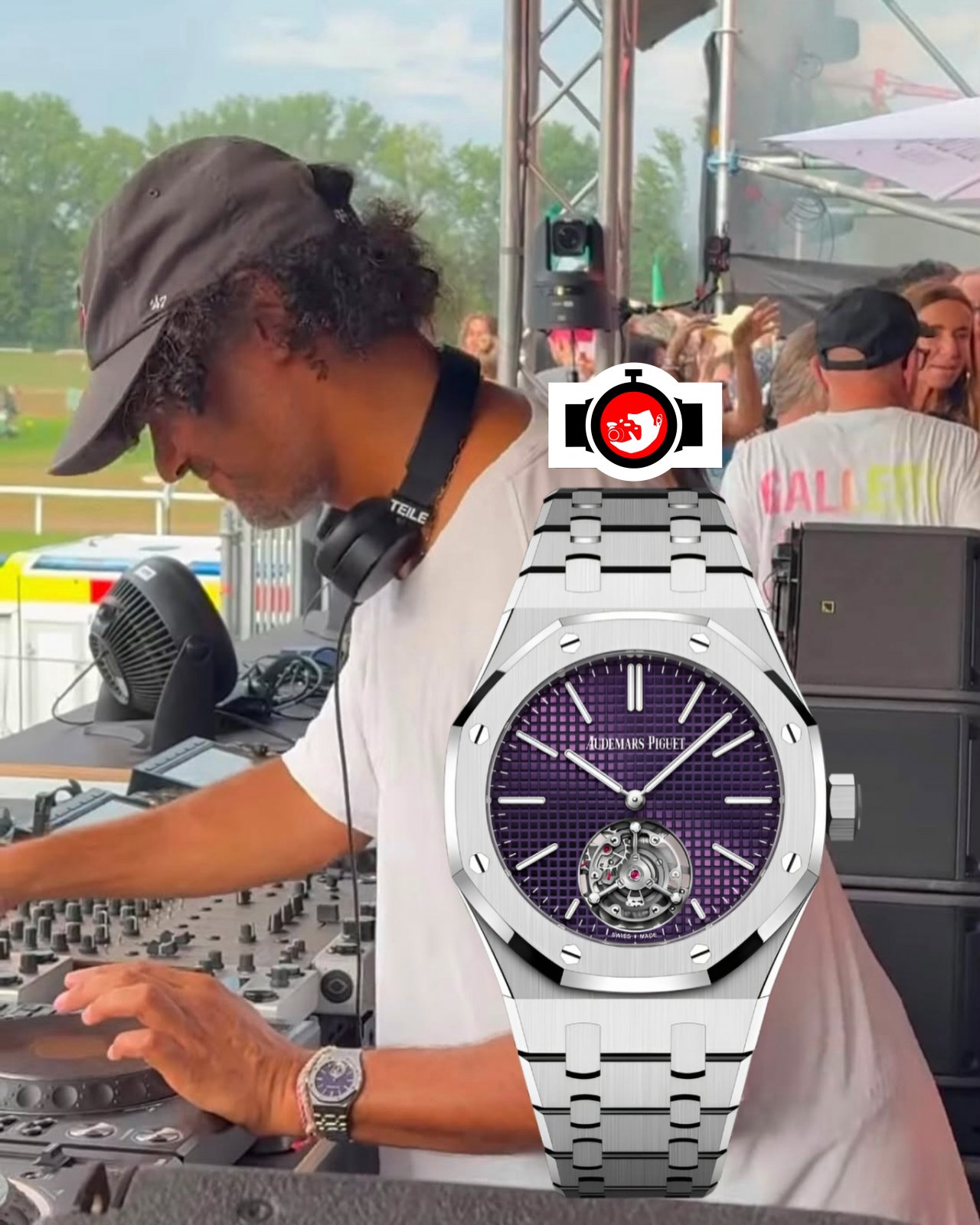 music producer, rapper &ME spotted wearing a Audemars Piguet 26660ST
