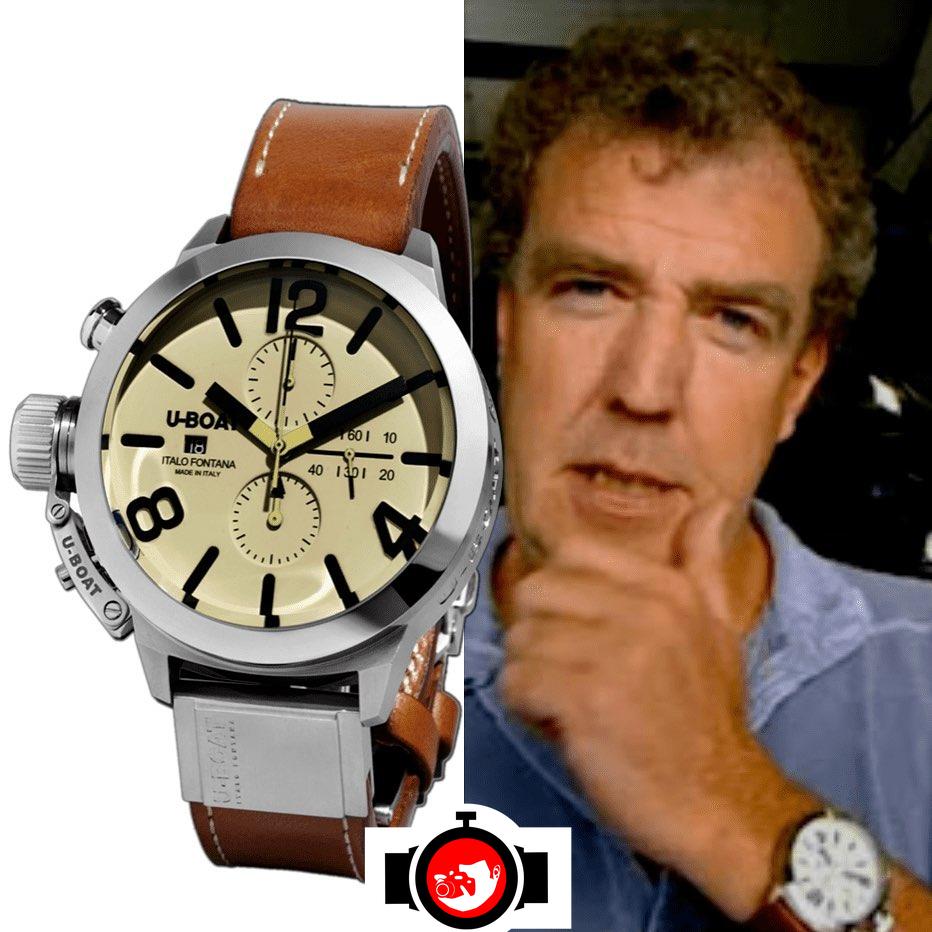 television presenter Jeremy Clarkson spotted wearing a U-Boat 
