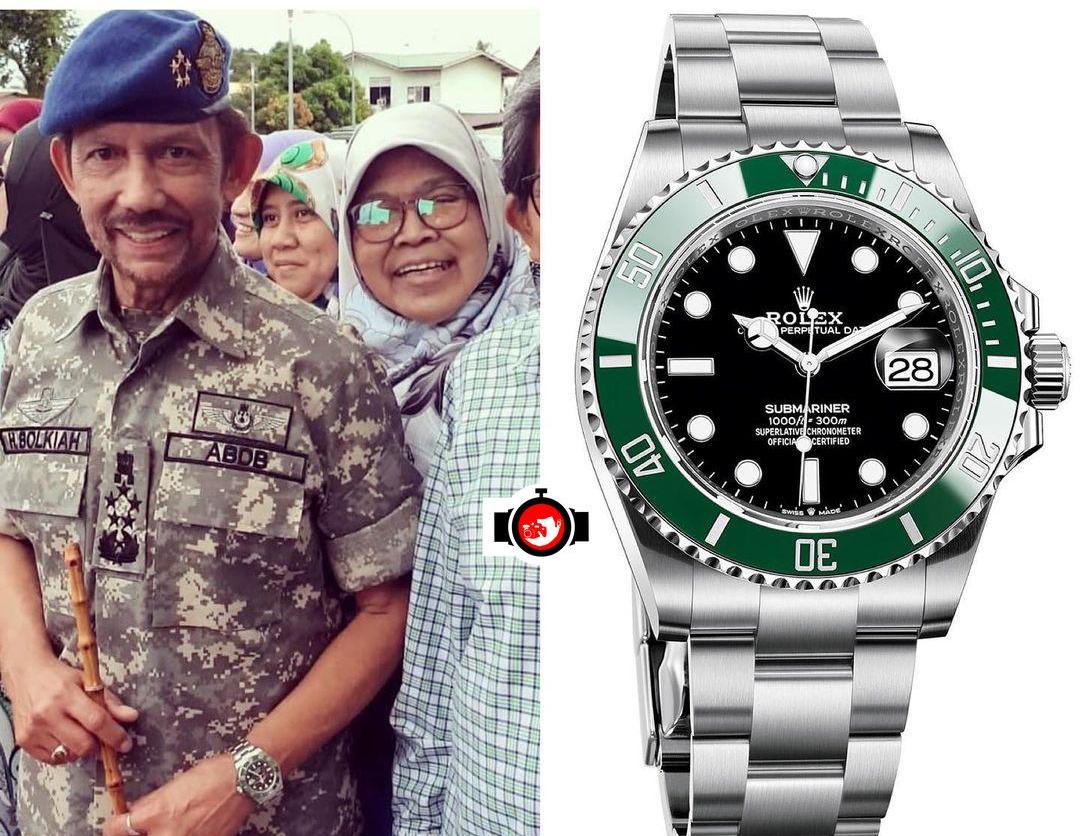 royal Hassanal Bolkiah spotted wearing a Rolex 126610LV