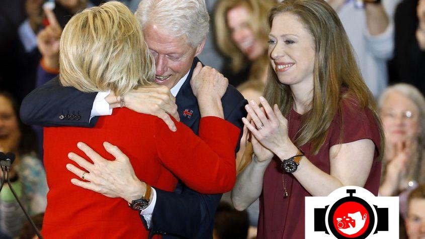 business man Chelsea Clinton spotted wearing a Shinola 