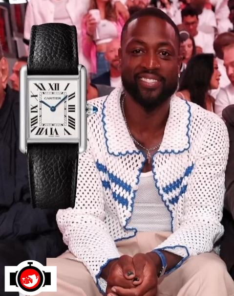 basketball player Dwyane Wade spotted wearing a Cartier 