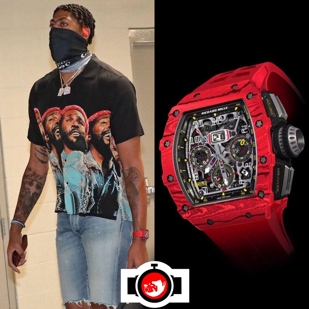 basketball player Anthony Davis spotted wearing a Richard Mille RM 11-03