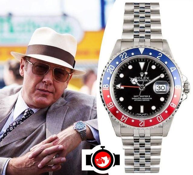 actor James Spader spotted wearing a Rolex 