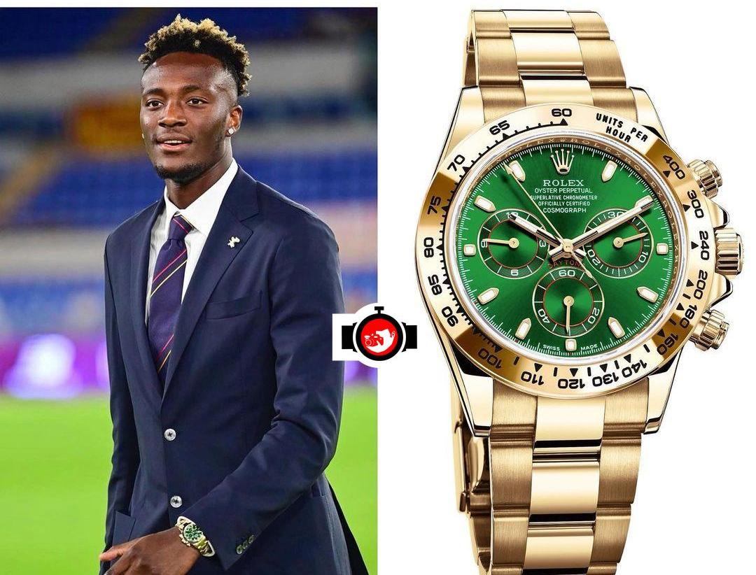 footballer Tammy Abraham spotted wearing a Rolex 116508
