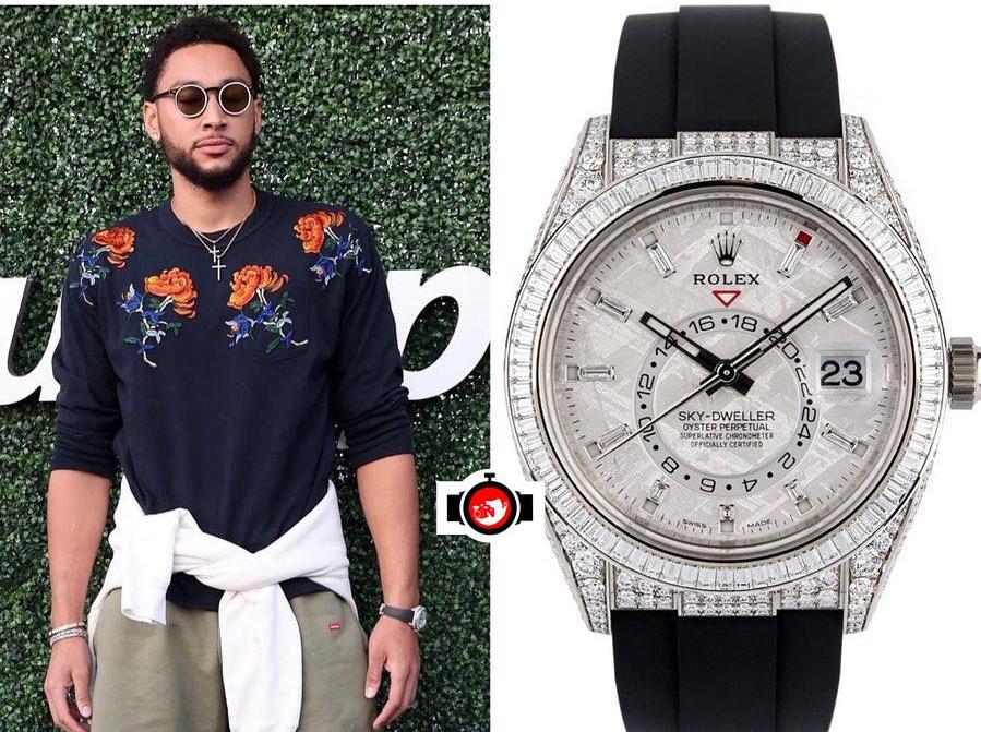 basketball player Ben Simmons spotted wearing a Rolex 326259TBR