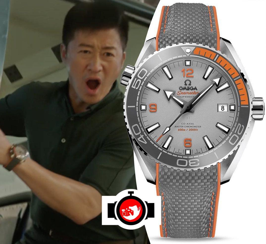 actor Wu Jing spotted wearing a Omega 