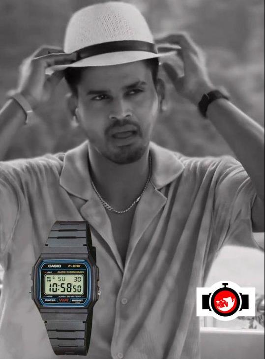 cricketer Shreyas Iyer spotted wearing a Casio F91W