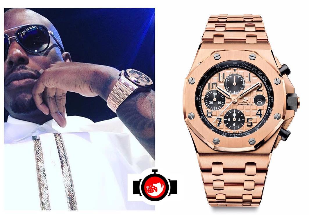 singer Tyrese spotted wearing a Audemars Piguet 26470OR