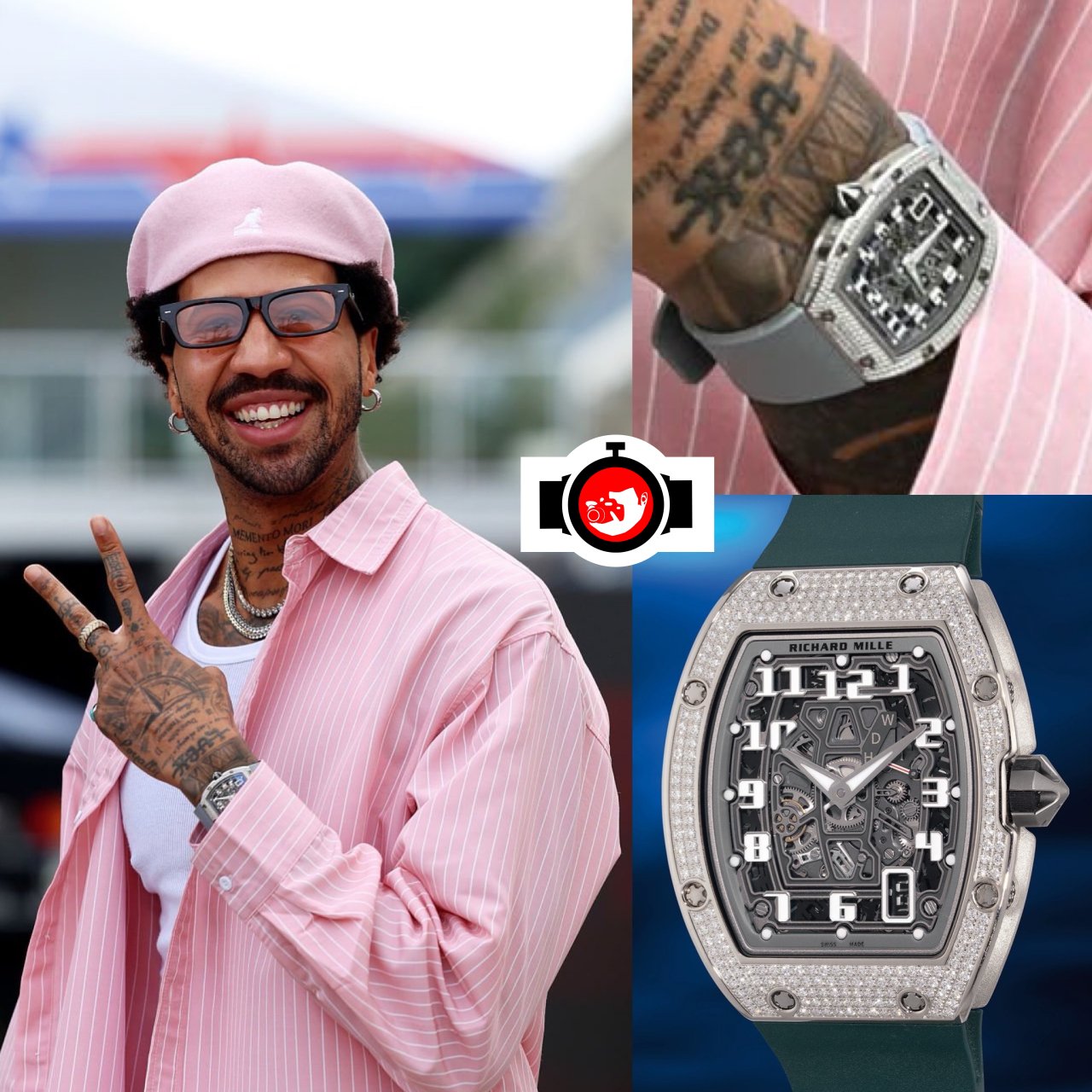 athlete Miles Chamley-Watson spotted wearing a Richard Mille RM67-01