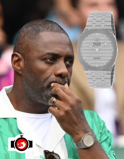 actor Idris Elba spotted wearing a Gucci 
