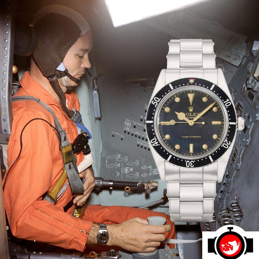 astronaut Michael Collins spotted wearing a Rolex 6202