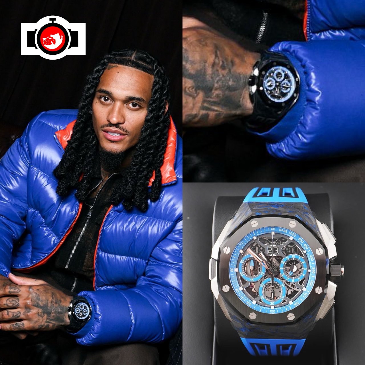 basketball player Jordan Clarkson spotted wearing a Audemars Piguet 26650FO