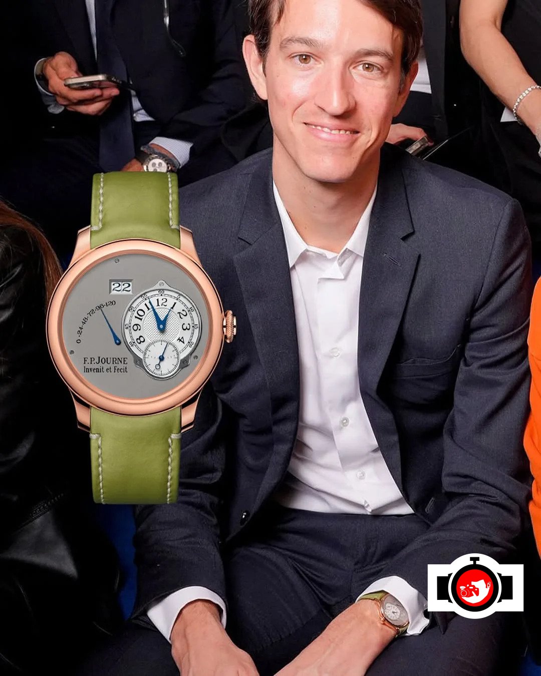 entrepreneur Alexandre Arnault spotted wearing a F.P. Journe Automatique