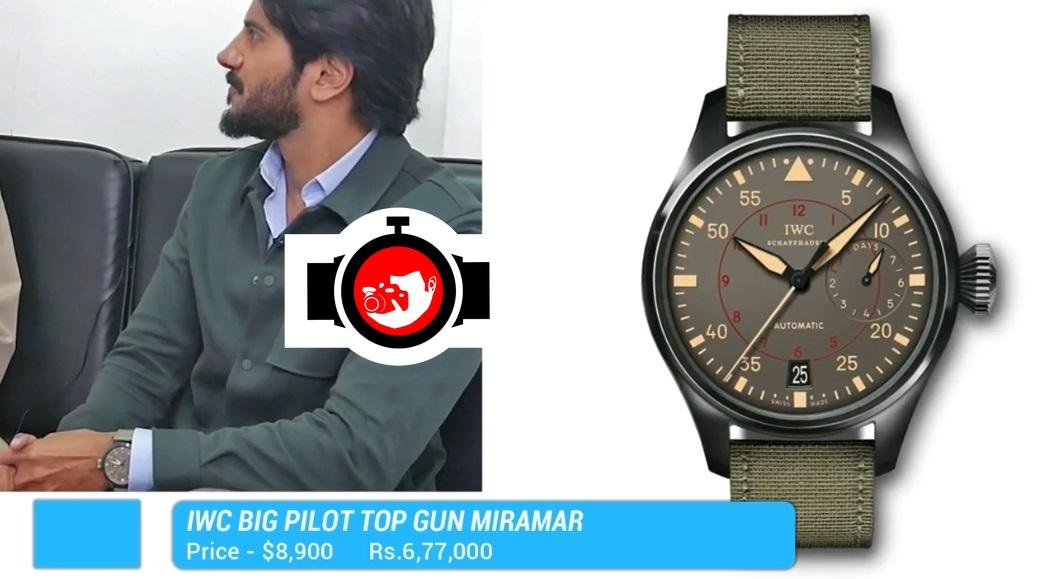 actor Dulquer Salmaan spotted wearing a IWC 