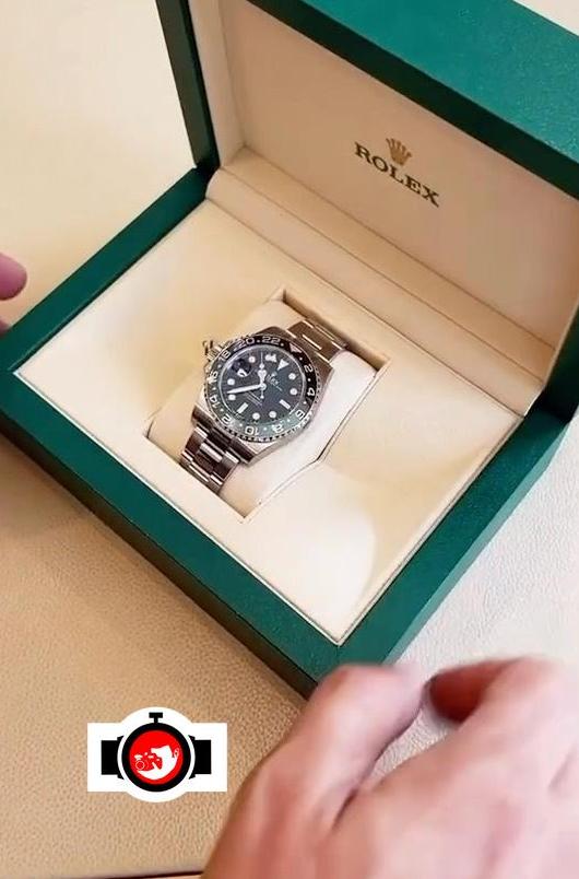 influencer Beibit Alibekov spotted wearing a Rolex 