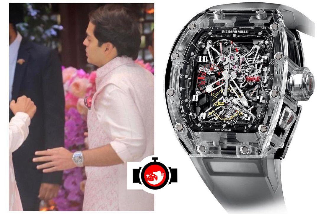 The Exquisite and Rare Timepiece of Akash Ambani: Sapphire Richard Mille RM056