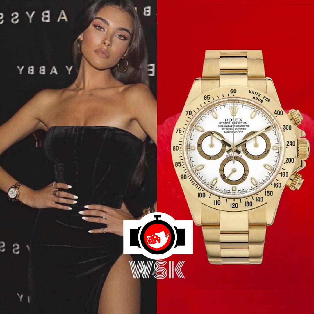 singer Madison Beer spotted wearing a Rolex 116508