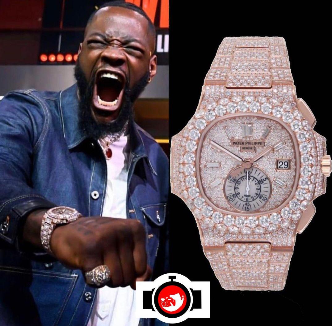 boxer Deontay Wilder spotted wearing a Patek Philippe 5980/1R