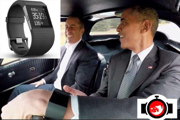 politician Barack Obama spotted wearing a Fitbit 