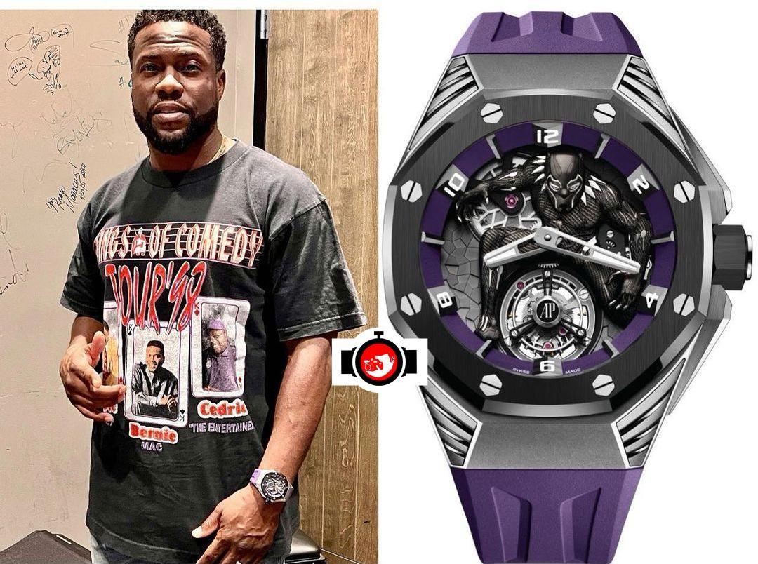 comedian Kevin Hart spotted wearing a Audemars Piguet 26620IO