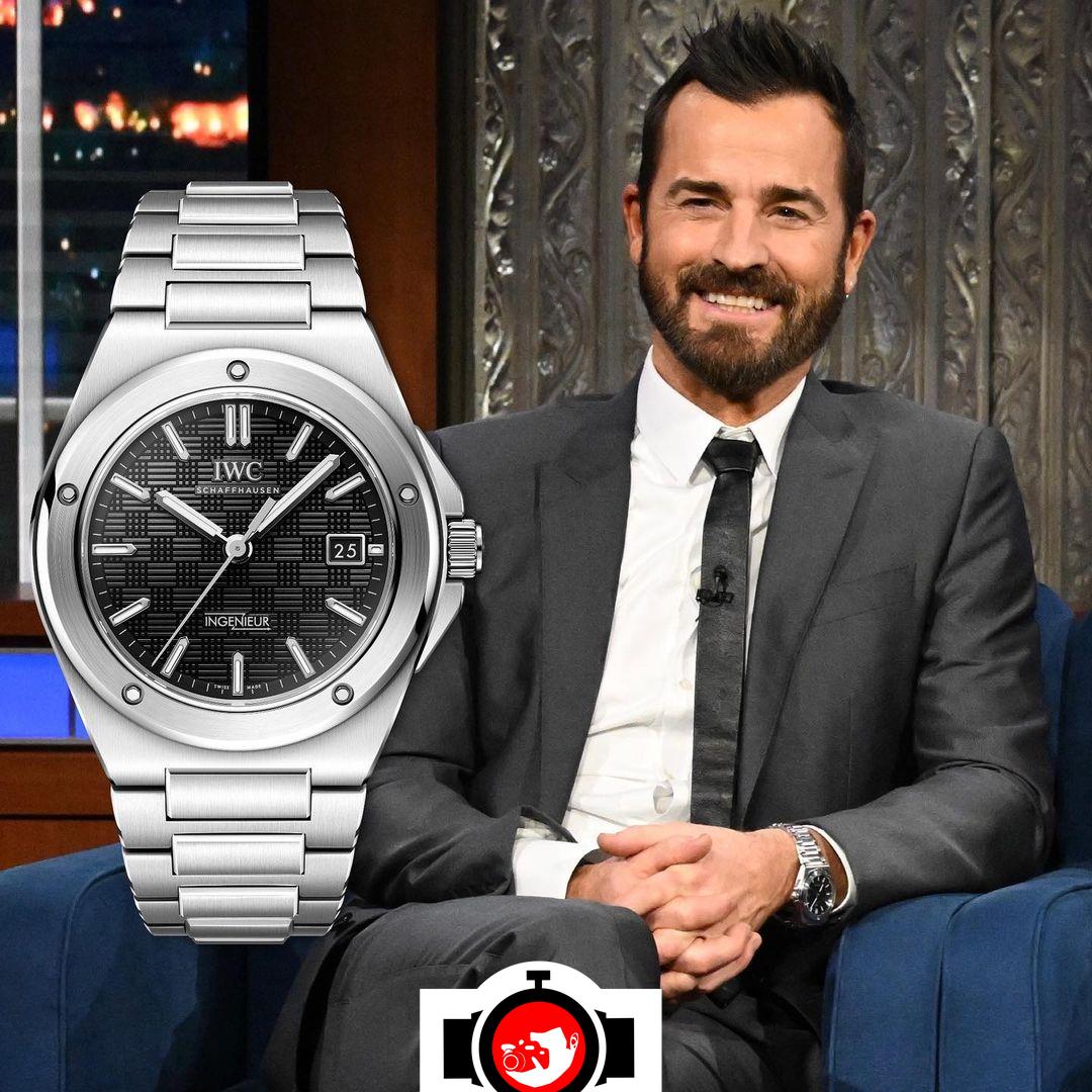 actor Justin Theroux spotted wearing a IWC IW328901