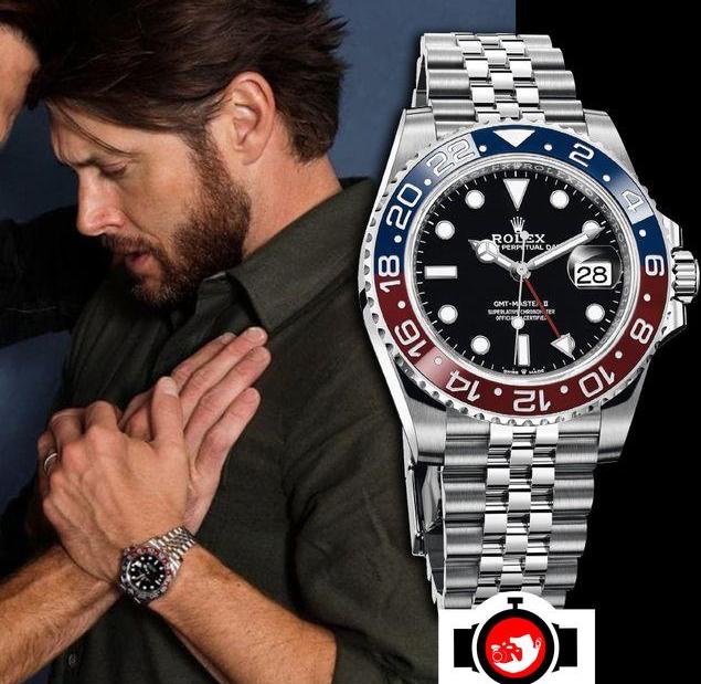 actor Jensen Ackles spotted wearing a Rolex 