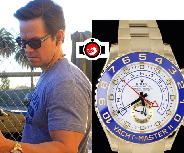 Mark Wahlberg's Rolex Yacht Master in 18KT Gold