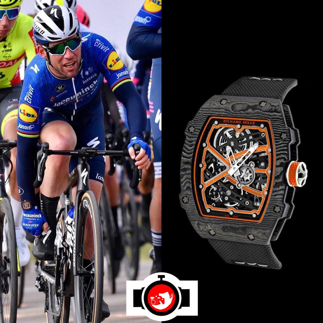athlete Mark Cavendish spotted wearing a Richard Mille RM67-02