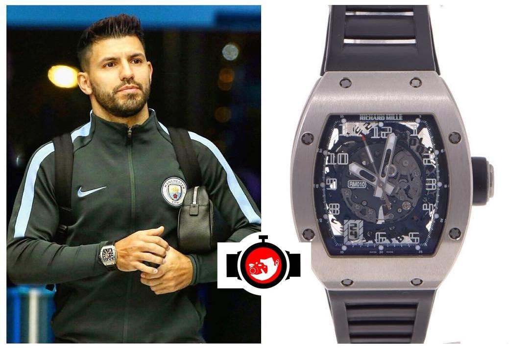 footballer Sergio Aguero spotted wearing a Richard Mille RM10